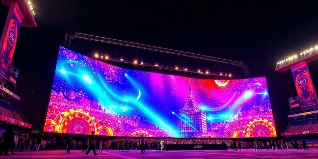 Écran LED 8×4m
